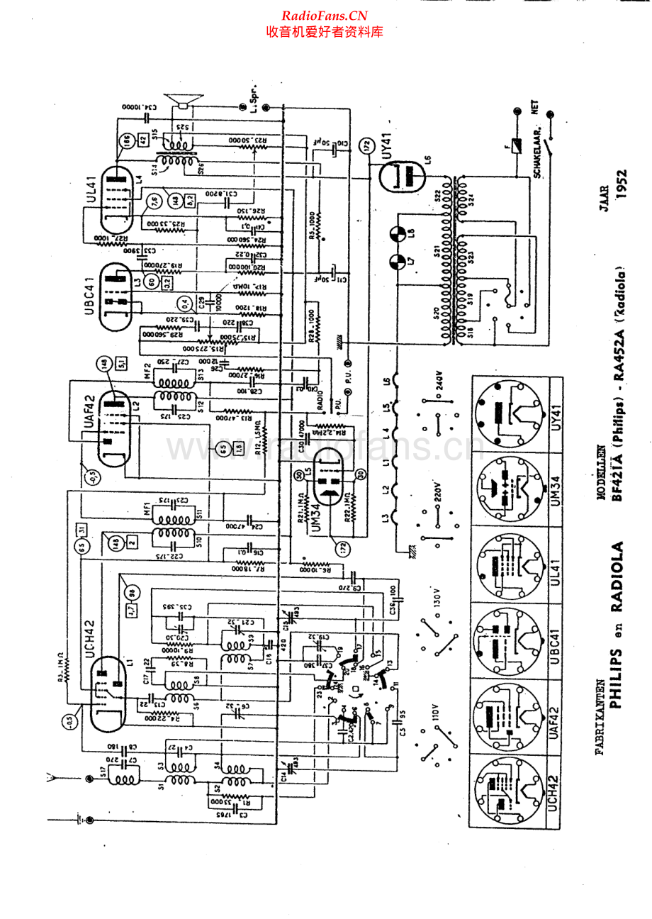 Philips-BF421A-rec-sch 维修电路原理图.pdf_第1页