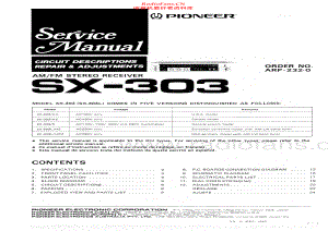 Pioneer-SX303-rec-sm 维修电路原理图.pdf