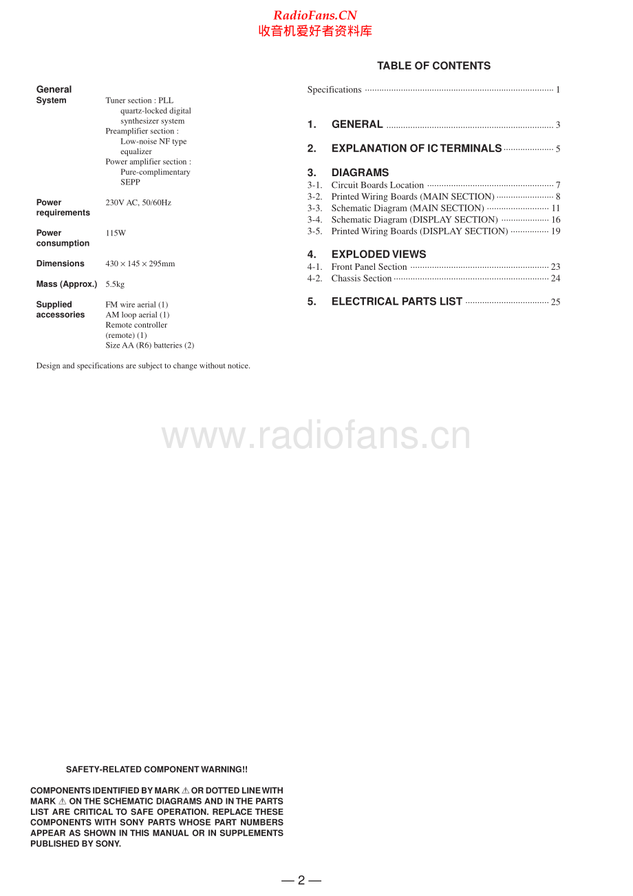 Sony-STRDE215-rec-sm 维修电路原理图.pdf_第2页