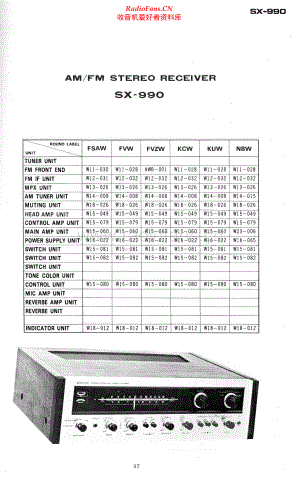 Pioneer-SX990-rec-sch 维修电路原理图.pdf