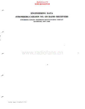 StrombergCarlson-430-rec-sm 维修电路原理图.pdf