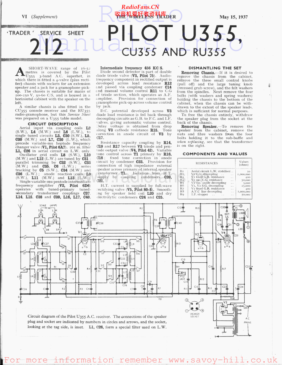 Pilot-RU355-rec-sm 维修电路原理图.pdf_第1页