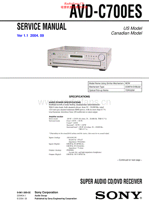Sony-AVDC700ES-rec-sm 维修电路原理图.pdf