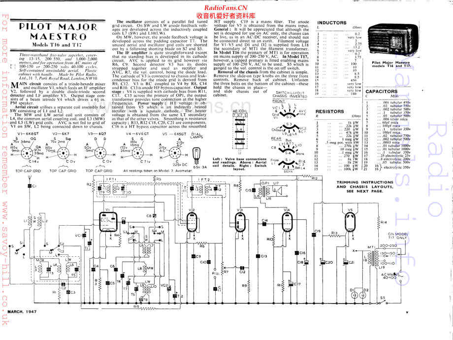 Pilot-MajorMaestroT17-rec-sm 维修电路原理图.pdf_第1页