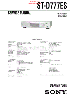 Sony-STD777ES-tun-sm 维修电路原理图.pdf