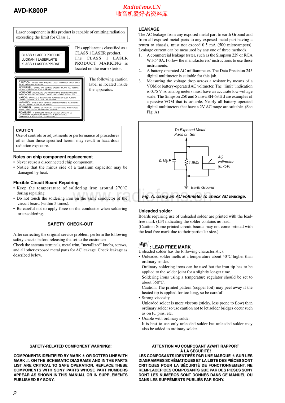 Sony-AVDK800P-rec-sm 维修电路原理图.pdf_第2页