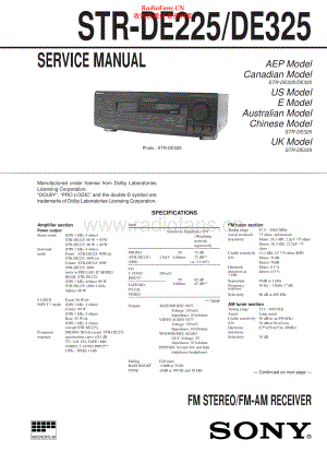 Sony-STRDE325-rec-sm 维修电路原理图.pdf