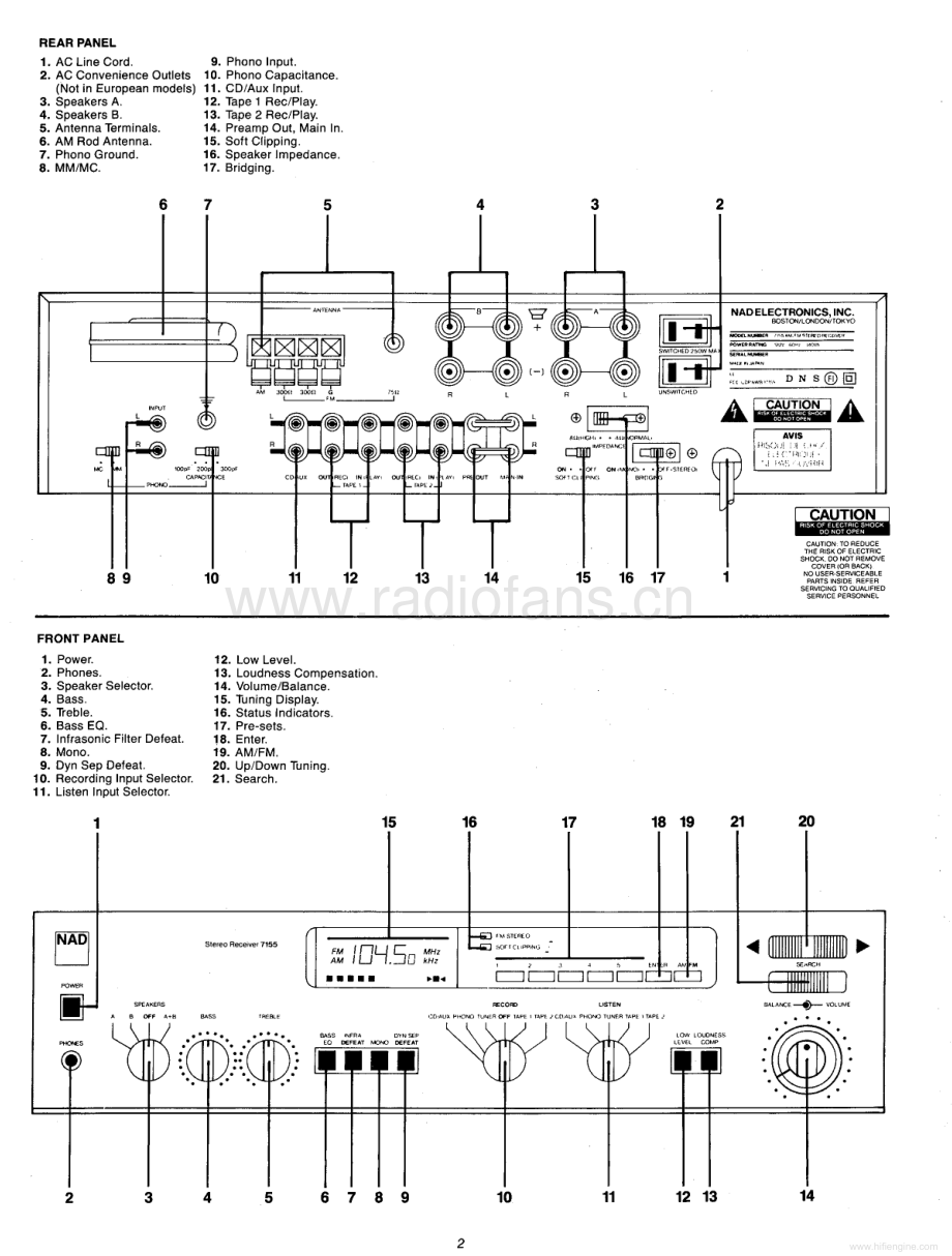 NAD-7155-rec-sm 维修电路原理图.pdf_第3页