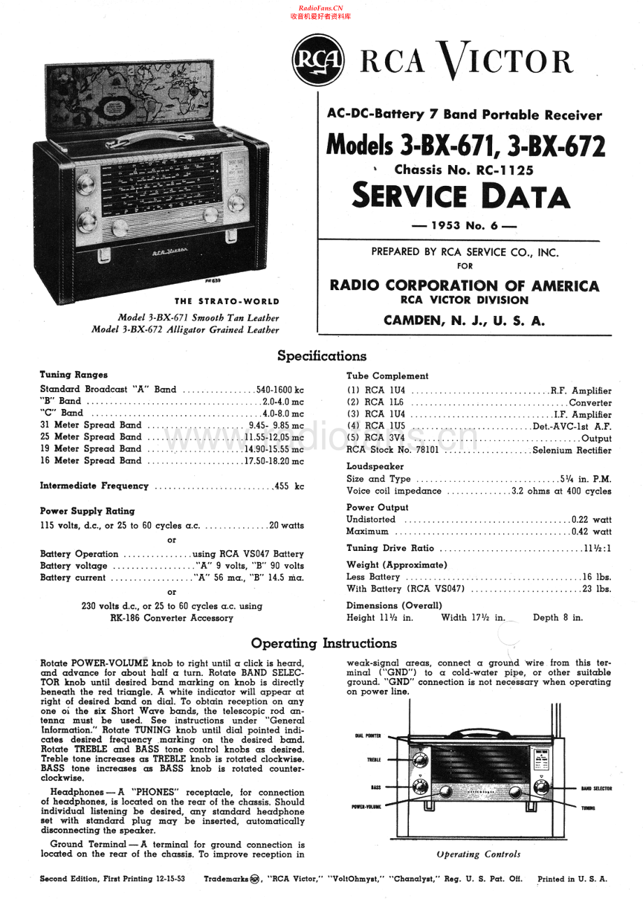 RCA-3BX671-rec-sm 维修电路原理图.pdf_第1页
