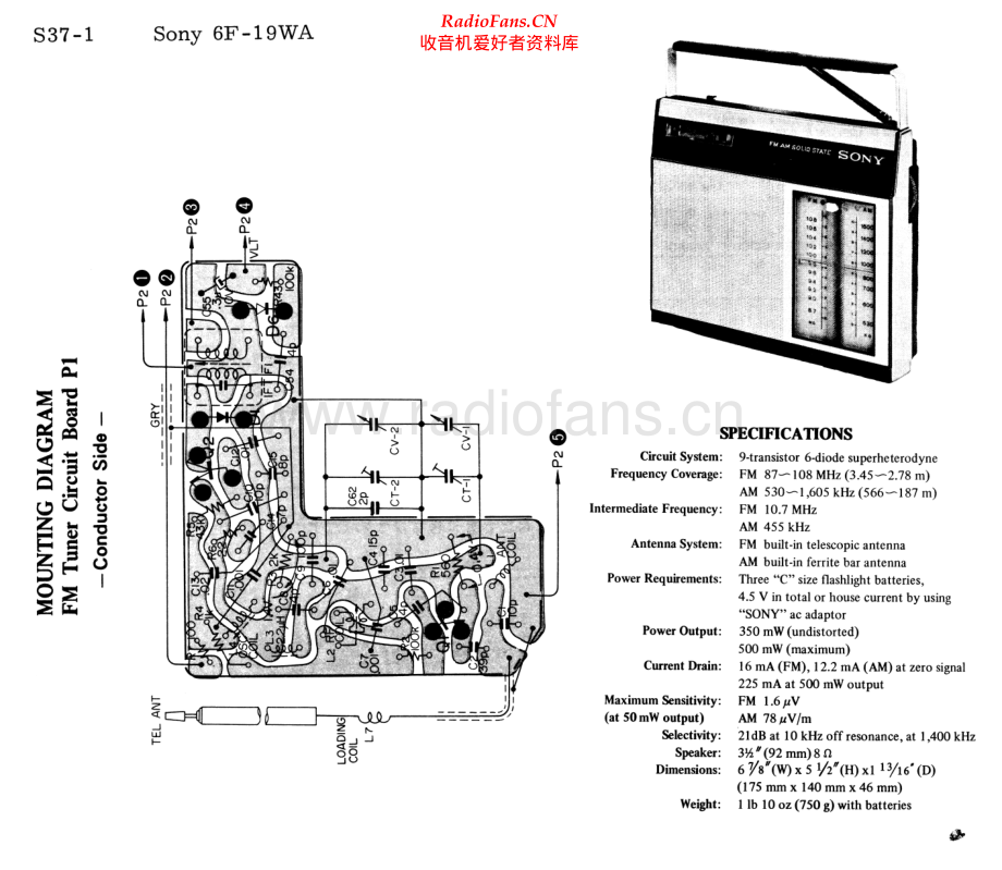 Sony-6F19WA-rec-sm 维修电路原理图.pdf_第1页