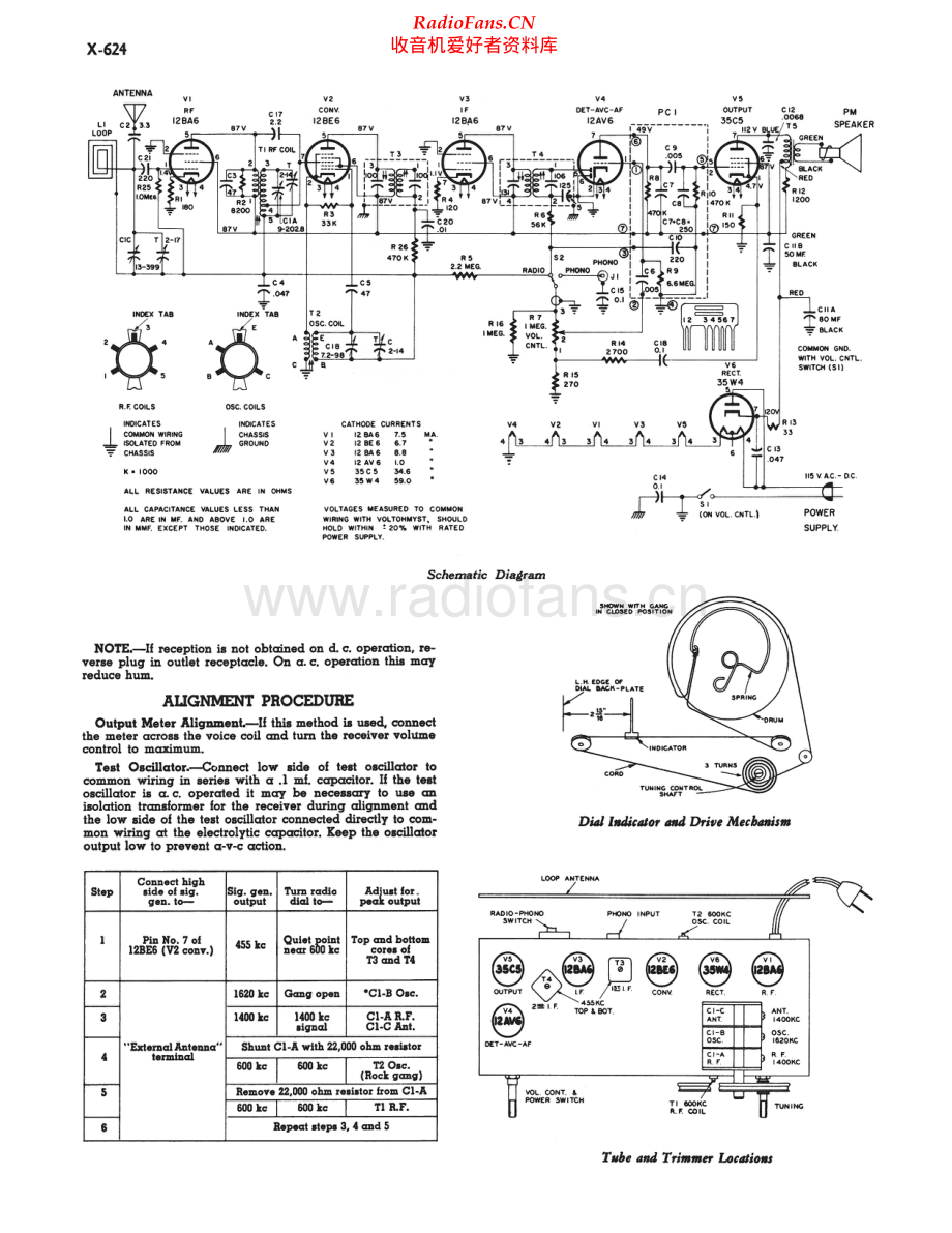 RCA-X624-rec-sm 维修电路原理图.pdf_第2页