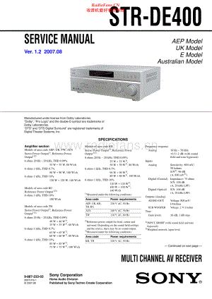 Sony-STRDE400-rec-sm 维修电路原理图.pdf