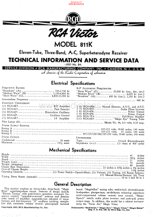 RCA-811K-rec-sm 维修电路原理图.pdf