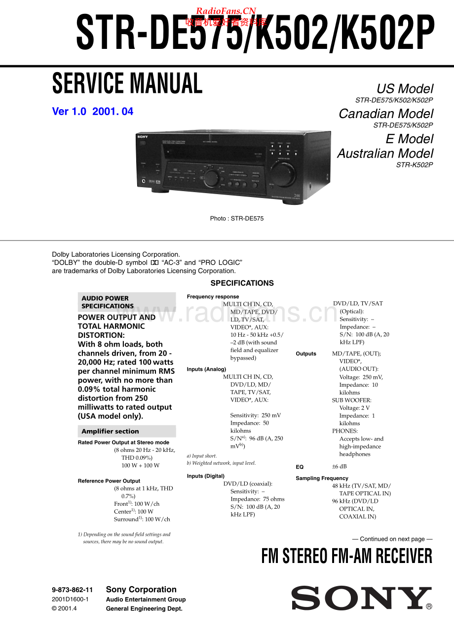 Sony-STRK502-rec-sm 维修电路原理图.pdf_第1页