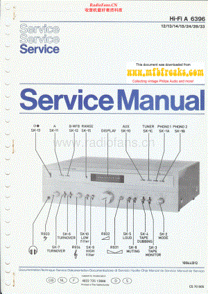 Philips-22AH396-rec-sm 维修电路原理图.pdf