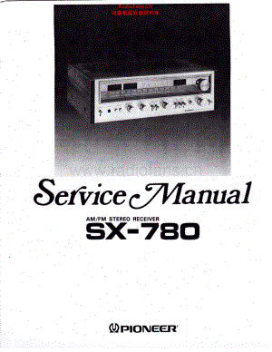 Pioneer-SX780-rec-sm 维修电路原理图.pdf