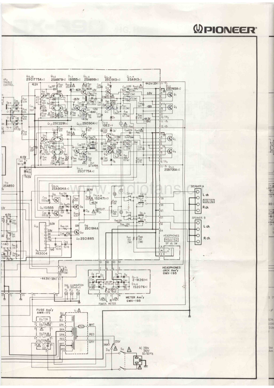 Pioneer-SX890-rec-sch 维修电路原理图.pdf_第3页