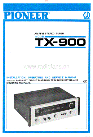 Pioneer-TX900-tun-sm 维修电路原理图.pdf