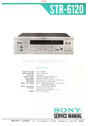 Sony-STR6120-rec-sm 维修电路原理图.pdf