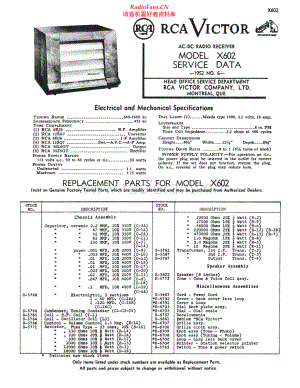 RCA-X602-rec-sm 维修电路原理图.pdf