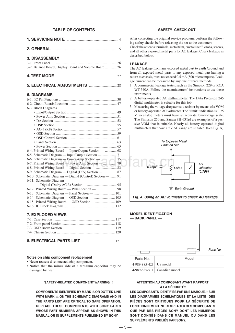 Sony-STRDE1015G-rec-sm 维修电路原理图.pdf_第3页