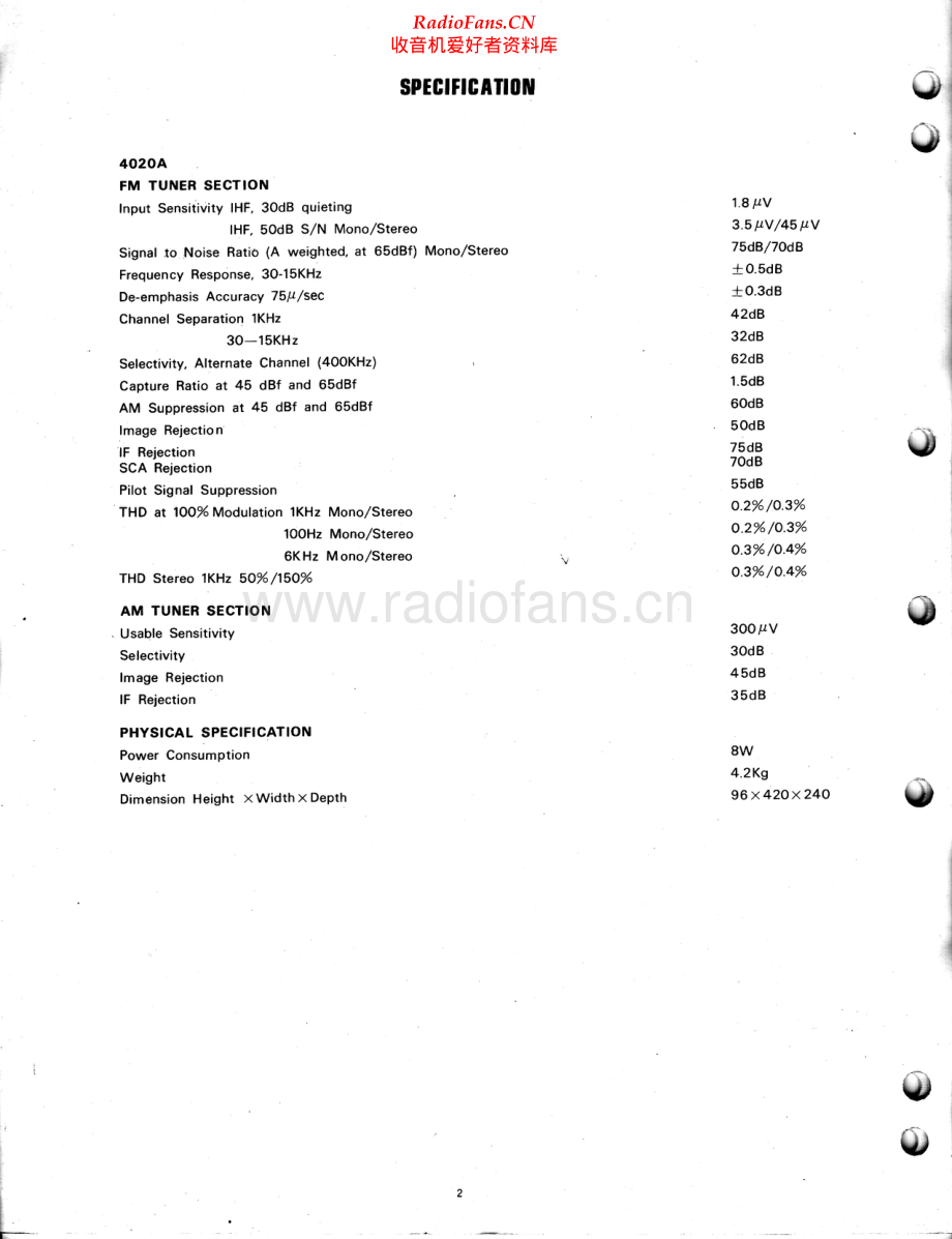 NAD-4020A-tun-sm 维修电路原理图.pdf_第2页
