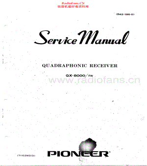 Pioneer-QX8000-rec-sm 维修电路原理图.pdf
