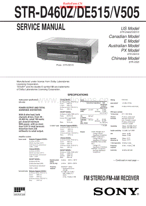 Sony-STRD460Z-rec-sm 维修电路原理图.pdf