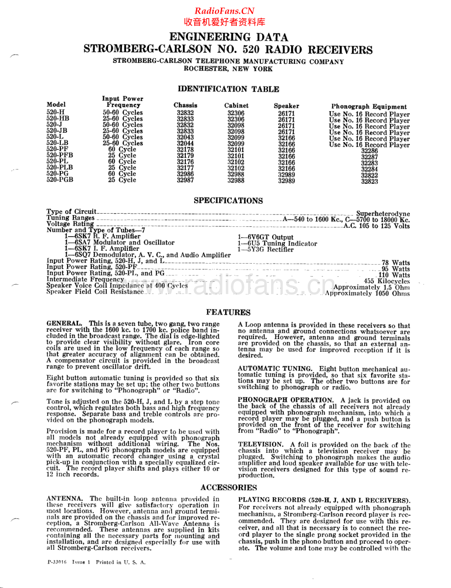 StrombergCarlson-520-rec-sm 维修电路原理图.pdf_第1页