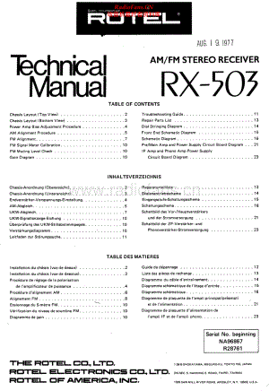 Rotel-RX503-rec-sm 维修电路原理图.pdf