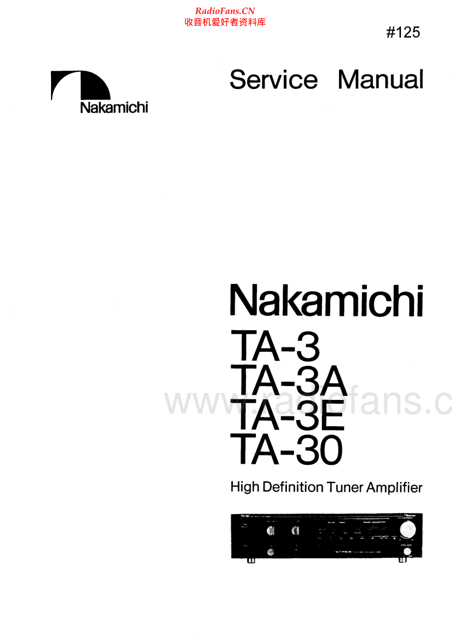 Nakamichi-TA30-rec-sm 维修电路原理图.pdf_第1页