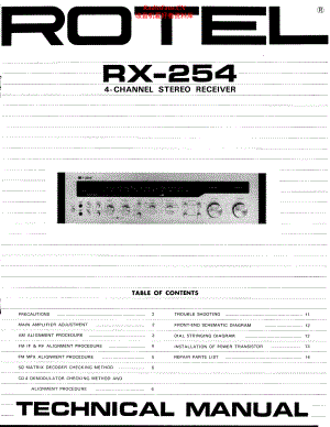 Rotel-RX254-rec-sm 维修电路原理图.pdf