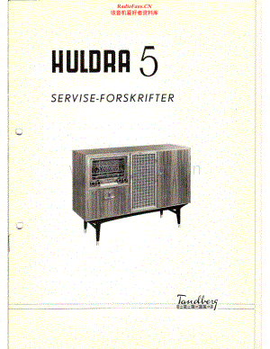 Tandberg-Huldra5-rec-sm 维修电路原理图.pdf