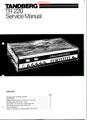 Tandberg-TR220-rec-sm 维修电路原理图.pdf