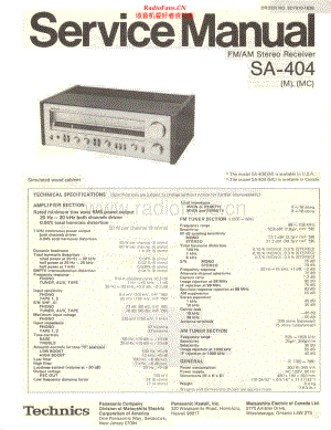 Technics-SA404-rec-sm1 维修电路原理图.pdf