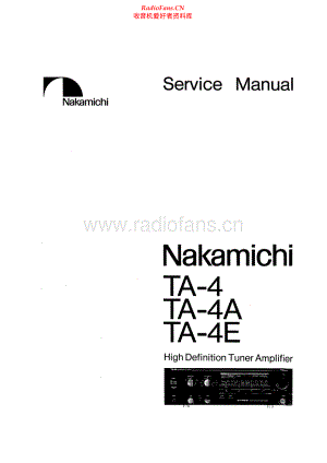 Nakamichi-TA4A-rec-sm 维修电路原理图.pdf