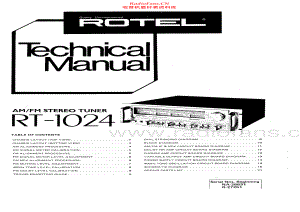 Rotel-RT1024-tun-sm 维修电路原理图.pdf