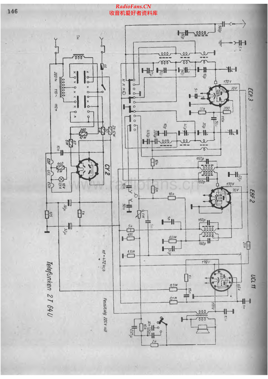 Telefunken-2T64U-rec-sch 维修电路原理图.pdf_第1页