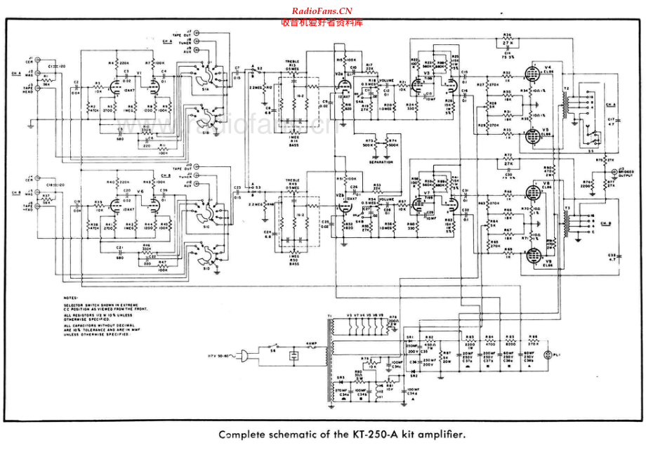Lafayette-KT250A-rec-sch 维修电路原理图.pdf_第1页