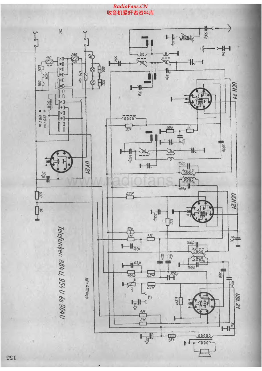 Telefunken-954U-rec-sch 维修电路原理图.pdf_第1页