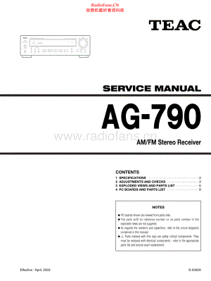 Teac-AG790-rec-sm 维修电路原理图.pdf