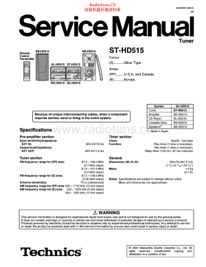 Technics-STHD515-tun-sm(1) 维修电路原理图.pdf