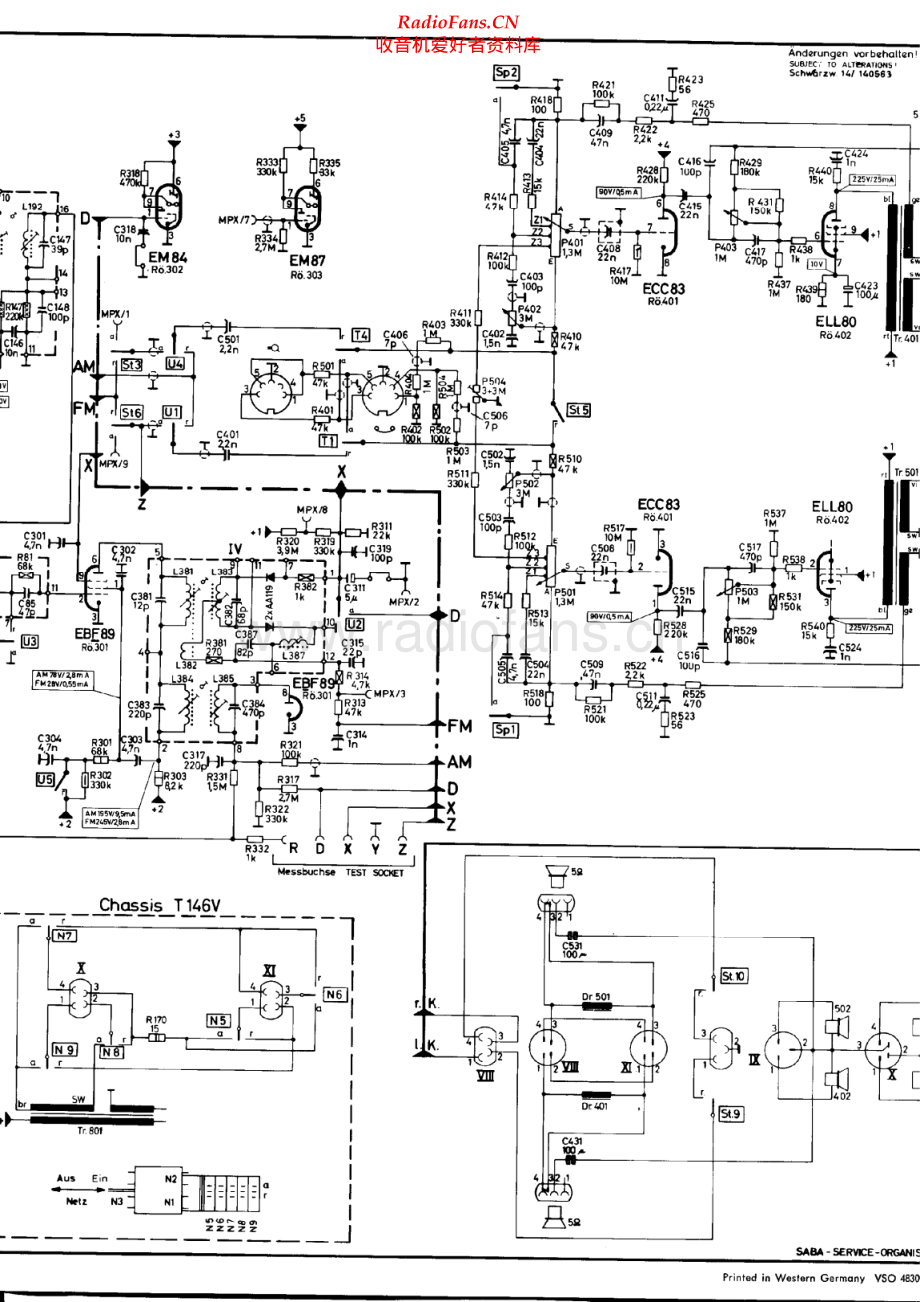 Saba-SchwarzwaldAutomatic14V-rec-sch 维修电路原理图.pdf_第2页