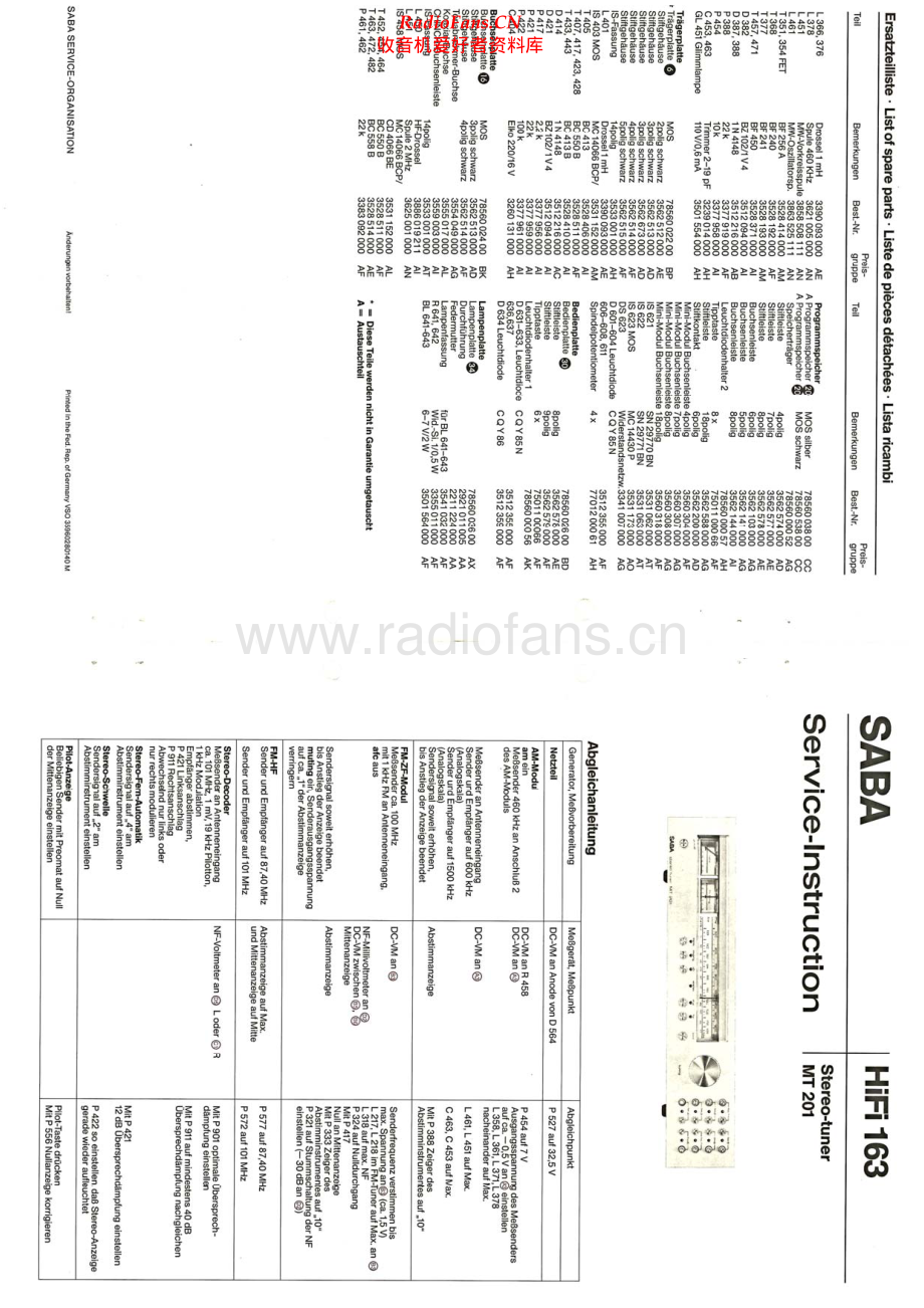 Saba-MT201-tun-sm 维修电路原理图.pdf_第1页