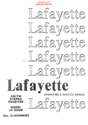 Lafayette-LR120DB-rec-sm 维修电路原理图.pdf