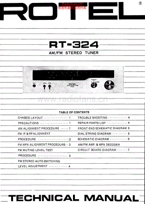Rotel-RT324-tun-sm 维修电路原理图.pdf