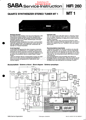 Saba-HiFi260-tun-sm 维修电路原理图.pdf