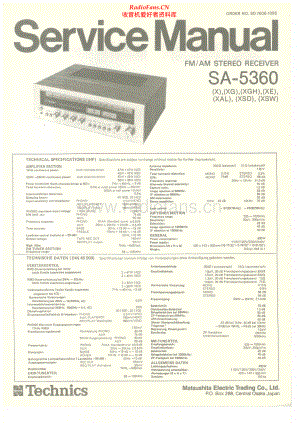 Technics-SA5360-rec-sm 维修电路原理图.pdf