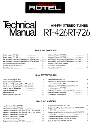 Rotel-RT426-tun-sm 维修电路原理图.pdf