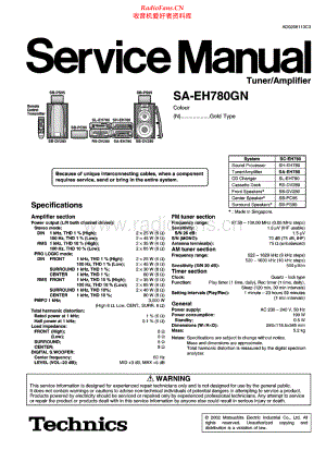 Technics-SAEH780-rec-sm 维修电路原理图.pdf